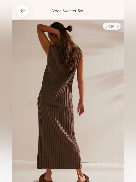 Free People Dresses & Skirts - Free People Ribbed Maxi Skirt in Chocolate Brown